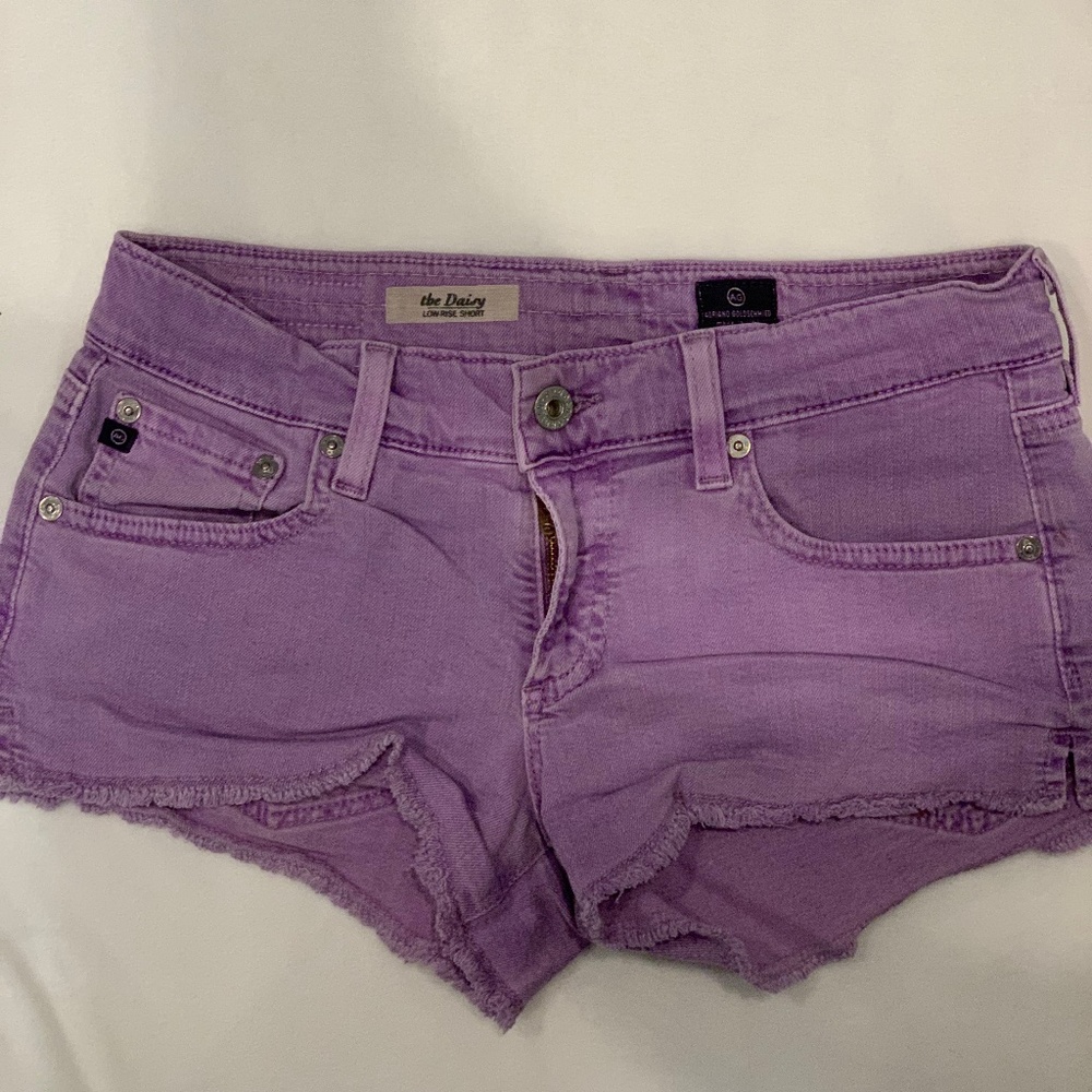 AG Purple Denim Short